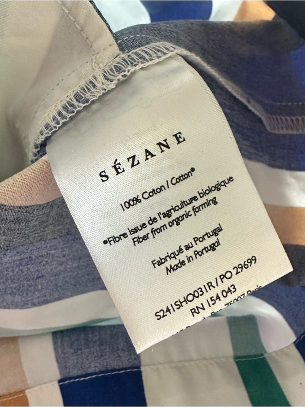 Sezane x Momoni Nicolo Shorts Max Shirt Matching Set Multico Stripe Sz 42 - Picture 12 of 12